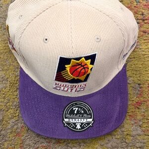 Mitchell & Ness Phoenix Suns Cream and Purple Cap